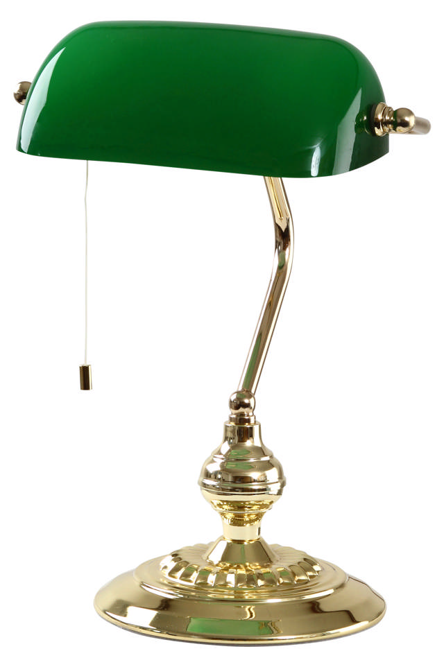 Eglo Banker Bordlampe - Grøn/messing