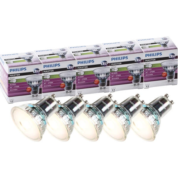 Philips Master ExpertColor GU10 LED pære 5.5W - 5 stk.