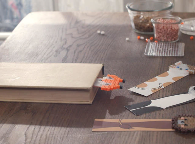 Perleplade som bogmærke