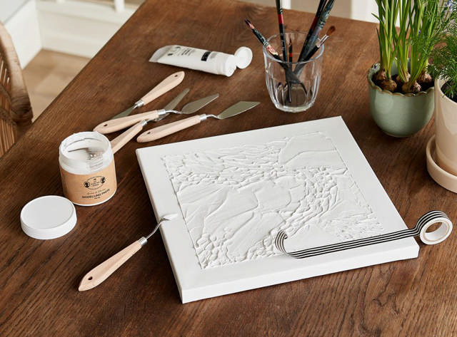 Maleri med struktureret overflade